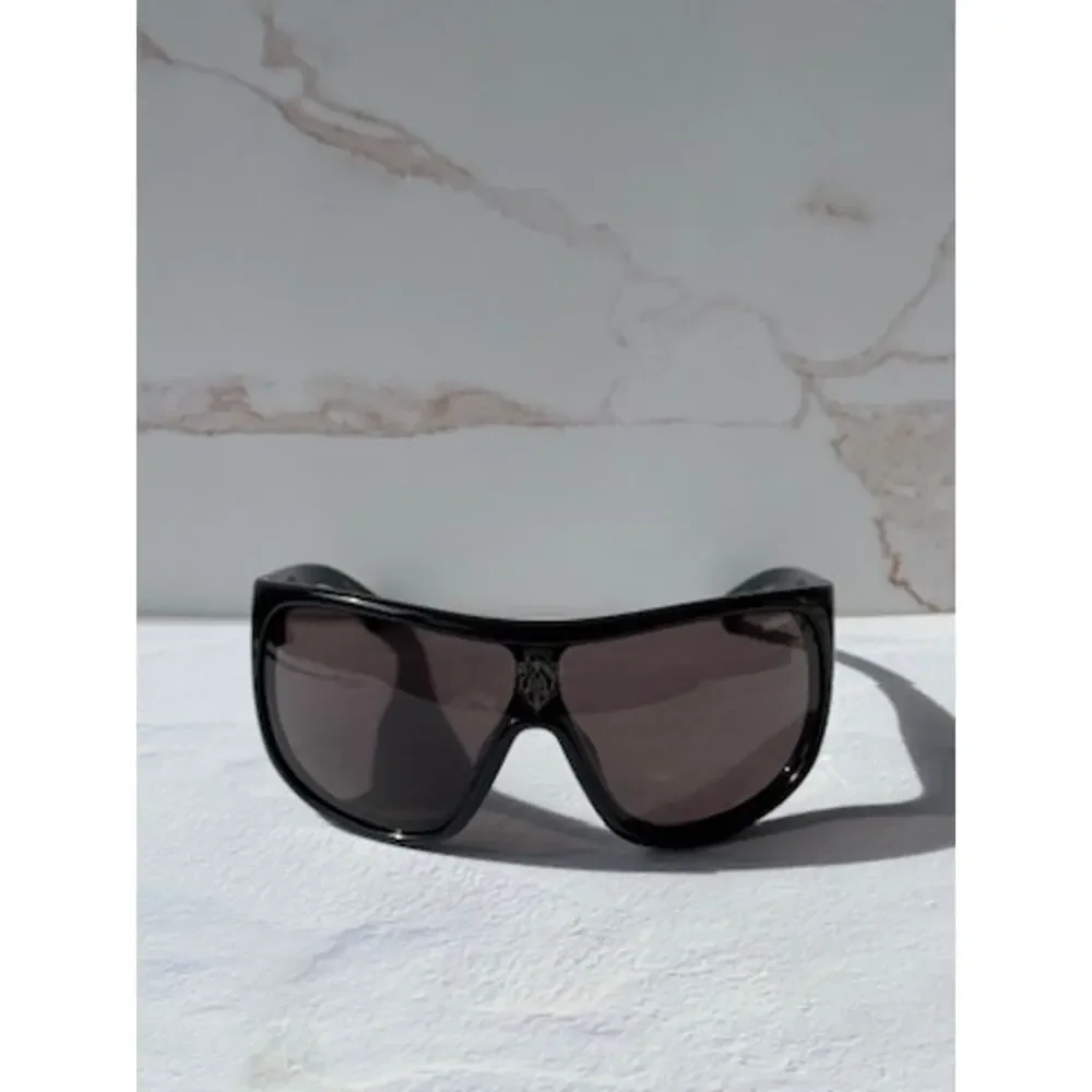 NEW Gucci GG2168S Black Logo Shield Mask Sunglasses $605